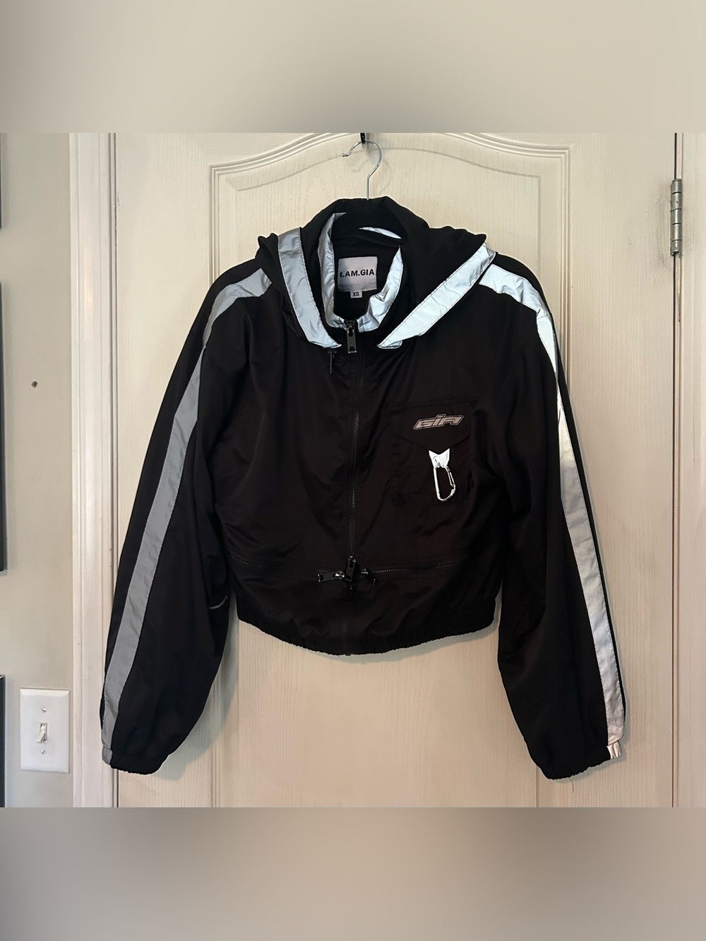 I.AM.GIA Neptune Reflective Cropped Jacket